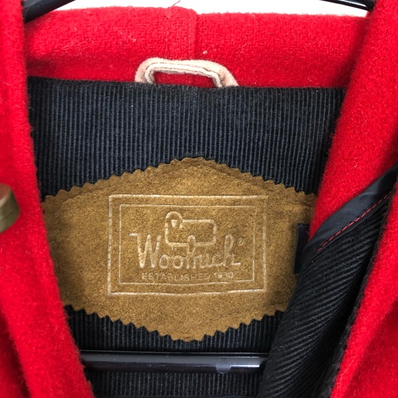 Vintage Woolrich Wool Duffle Coat Sz L - Picture 12 of 16